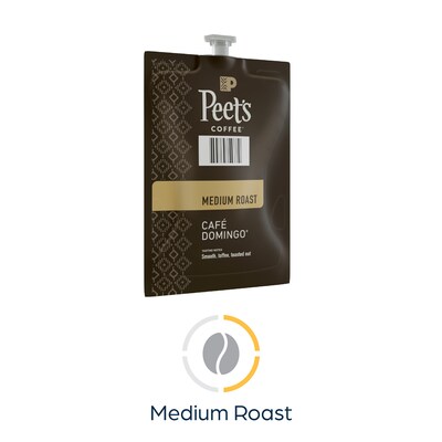 Peet's Coffee Cafe Domingo Coffee Flavia Freshpacks, Medium Roast, 76/Carton (LPC00262)