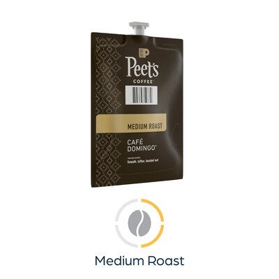 Peet's Coffee Cafe Domingo Coffee Flavia Freshpack, Medium Roast, 76/Carton (LPC00262)