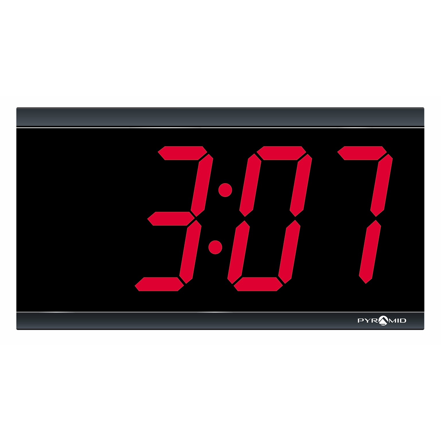 Pyramid Time Systems Standalone LED Digital Clock, 4-Digit, Black (DIG-4B)