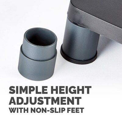 Fellowes Standard Adjustable Monitor Riser, Up to 42", Graphite (9169301)