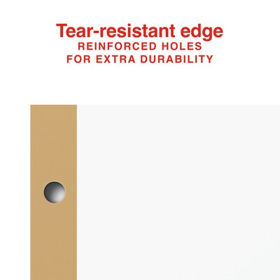 Staples Large Tab Insertable Dividers, 8 Tabs, Assorted Colors (13492/11123)