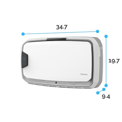Fellowes Array AW2 True HEPA Hardwired Wall Mounted Air Purifier, White (5885101)