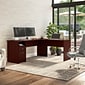 Bush Furniture Cabot 72"W L Shaped Computer Desk with Drawers, Harvest Cherry (CAB051HVC)