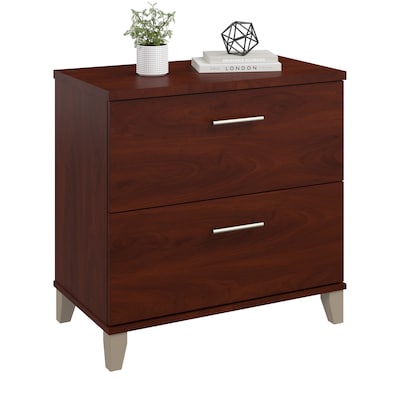 Bush Furniture Somerset Lateral File Cabinet, Hansen Cherry (WC81780)