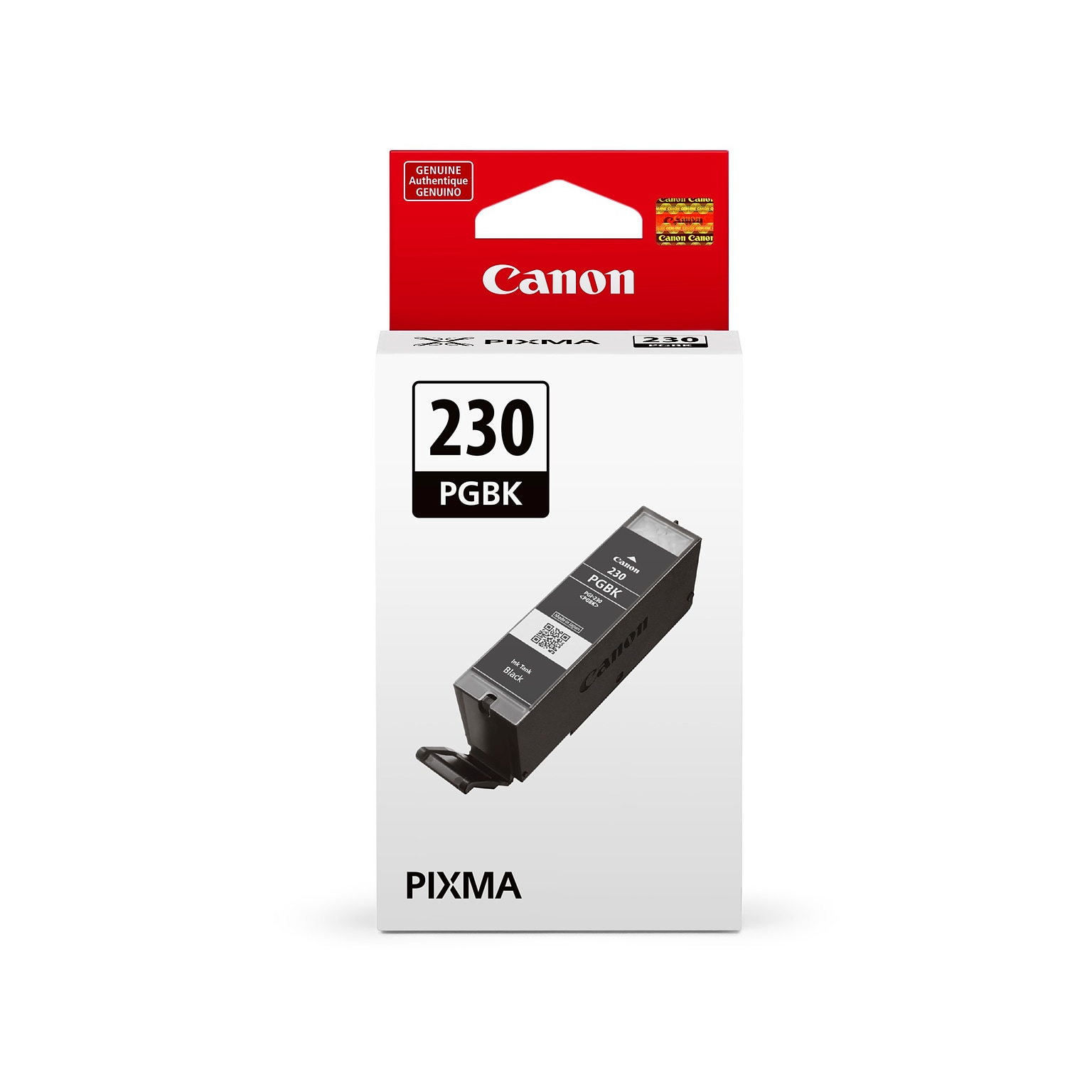 Canon Genuine CLI-230PGBK Black Black Standard Yield Ink Cartridge (6674C001)