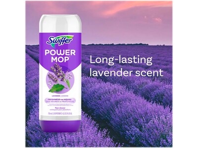 Swiffer PowerMop Floor Cleaner, Lavender Scent, 25.3 Fl. Oz., 2/Pack (08423)