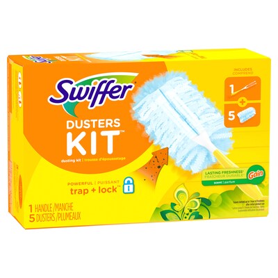 Swiffer Heavy Duty Dusters Starter Kit, Gain, Blue (74330)