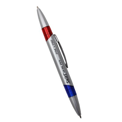 Moon Products Red/Blue Swirl Ink Pen, 12/Pack (JRMP80)