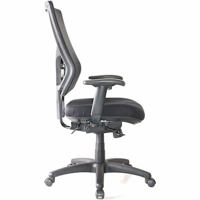 Lorell Conjure Ergonomic Fabric Swivel Executive Chair, Black (LLR62015)