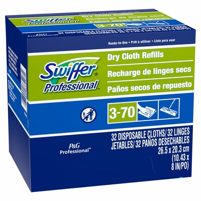 Swiffer Professional Duster Dry Cloth Sweeping Pad Refills for Swiffer Sweeper, 32/Pack (33407)