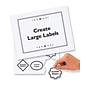 Avery Removable Laser ID Labels, 8-1/2" x 11", White, 1 Label/Sheet, 25 Sheets/Pack (6465)