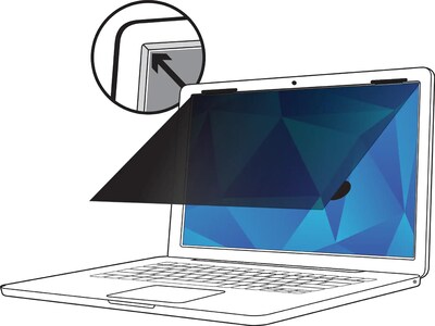 3M Edge-to-Edge Privacy Filter for 14 Full Screen Laptop with COMPLY Attachment System, 16:9 Aspect