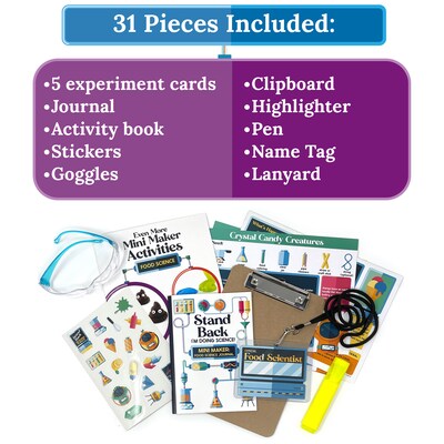 Carson Dellosa Education Mini Maker Kit: Food Science, Multicolored (CD-746012)