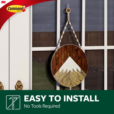 Command™ Outdoor Large Window Hook, Clear (17093CLR-AWES)