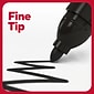 TRU RED™ Pen Permanent Markers, Fine Tip, Black, 12/Pack (TR54533-CC)