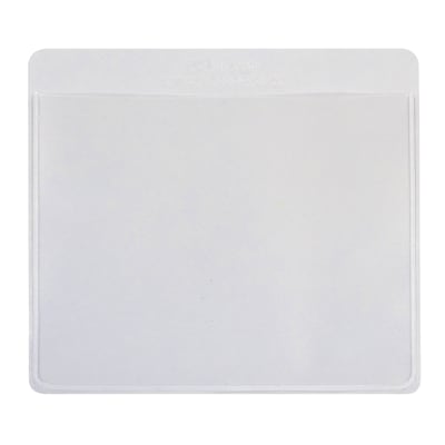 C-Line® Self-Adhesive Clear Labeling Pockets with Inserts, 3.75" x 3", 25 Per Pack, 2 Packs (CLI70443-2)