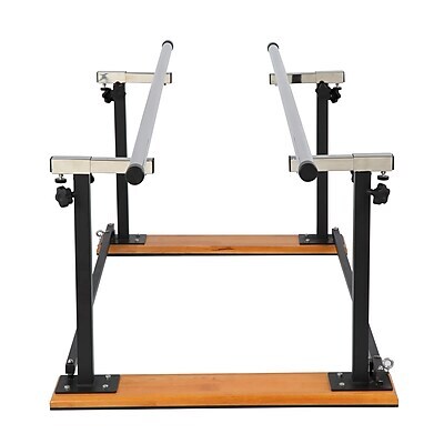 Viva Comfort 7 ft. Foldable Physical Therapy Parallel Bars with Adjustable Height, 350 lbs. Capacity, Black (ADI905-01-MK)