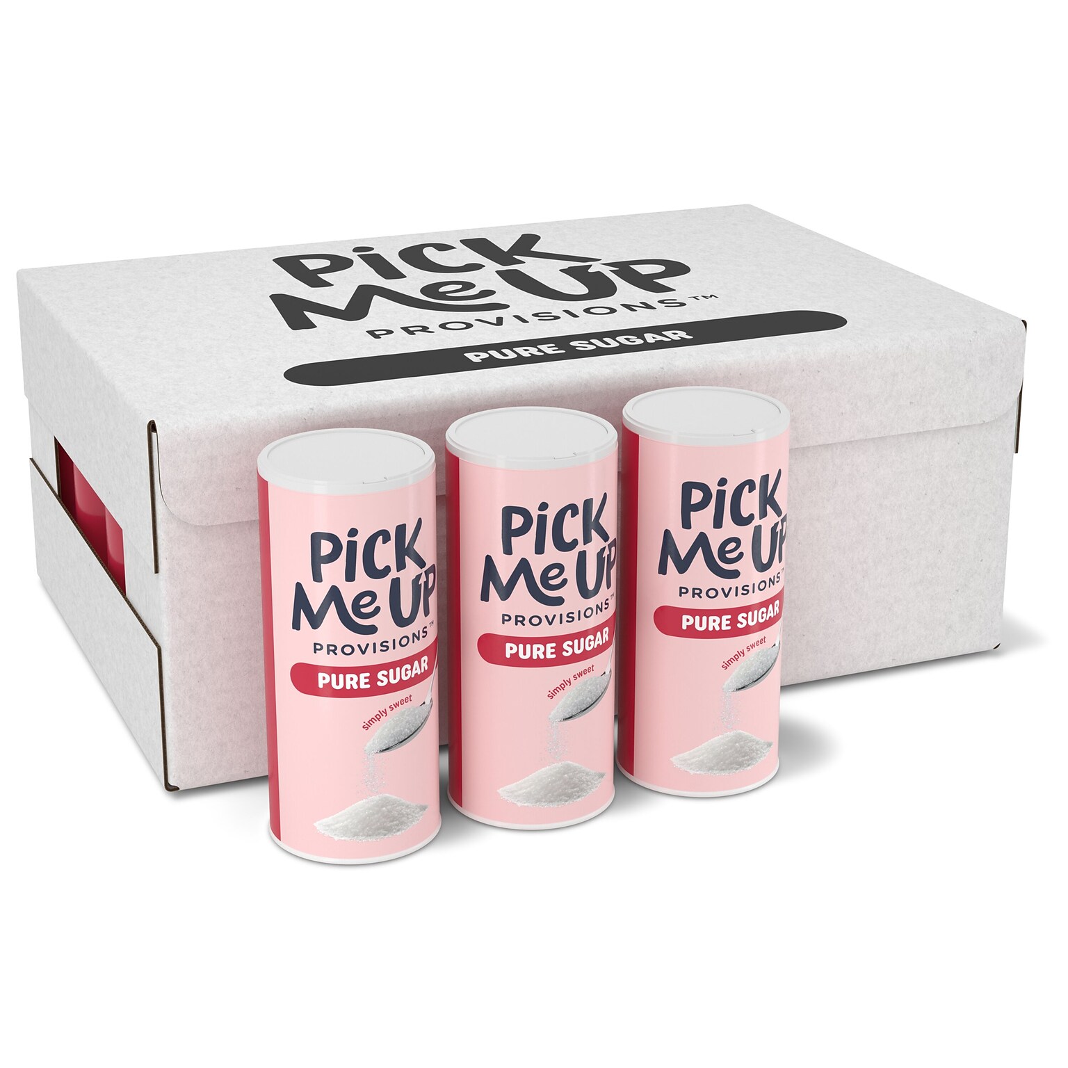 Pick Me Up Provisions™ Pure Sugar, 20 oz. Canister, 24/Carton (PM62433/94205)