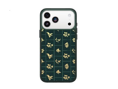 OtterBox Symmetry MagSafe Phone Case for iPhone 17 Pro Max, Shock Absorbing, Golden Bloom (77-98906)