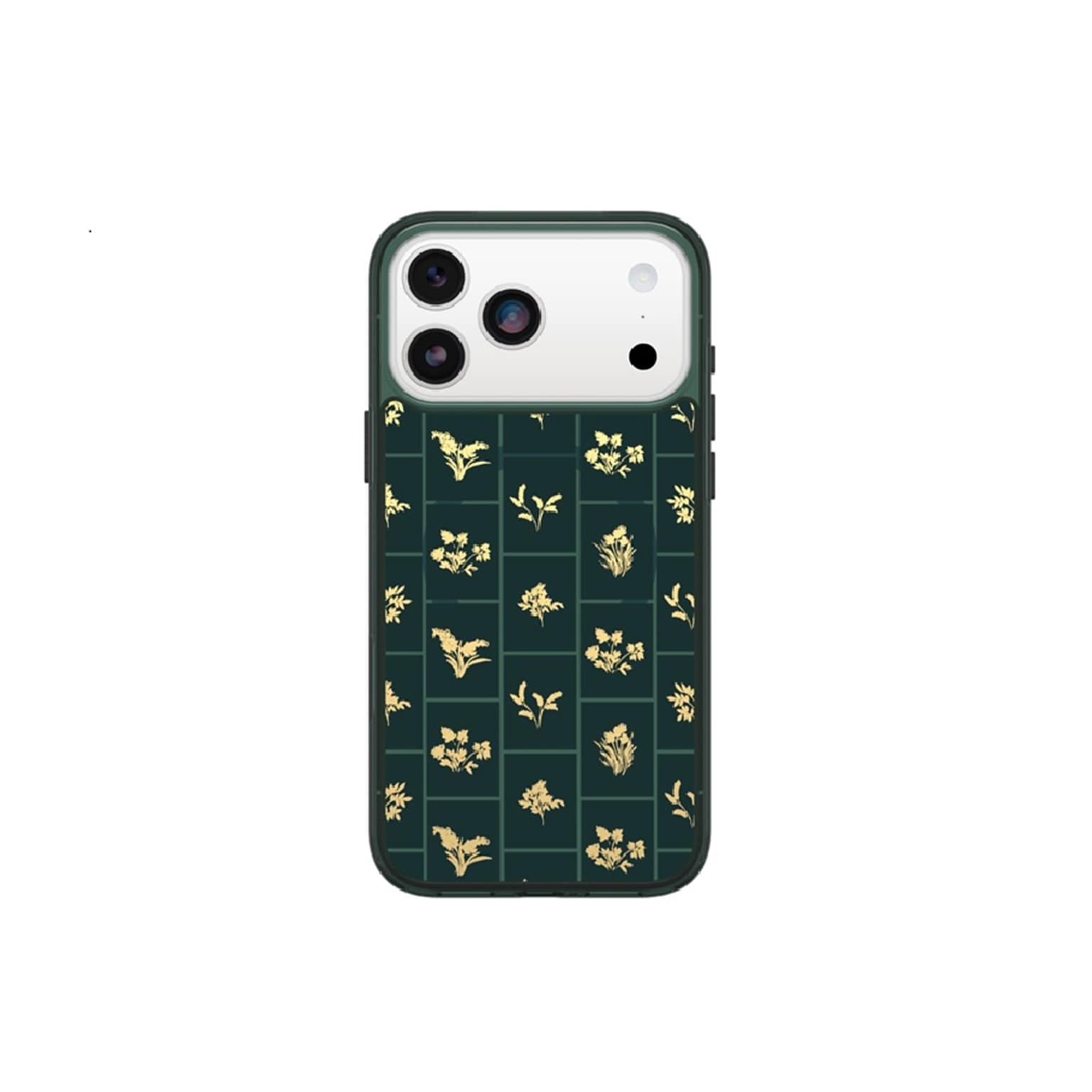 OtterBox Symmetry MagSafe Phone Case for iPhone 17 Pro Max, Shock Absorbing, Golden Bloom (77-98906)