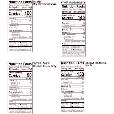 Hershey's Snack Size Assorted Flavored Candy Party Pack, 26.9 oz. (34000946860)