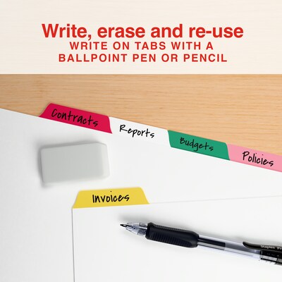 Staples Large Tab Write & Erase Paper Dividers, 5-Tab, Multicolor (ST63045)