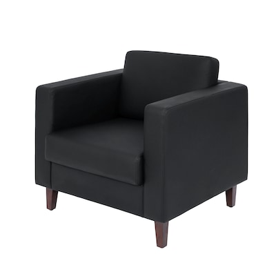 Flash Furniture Hercules Artemis LeatherSoft Reception Chair, Black (ZB89211SBLK)