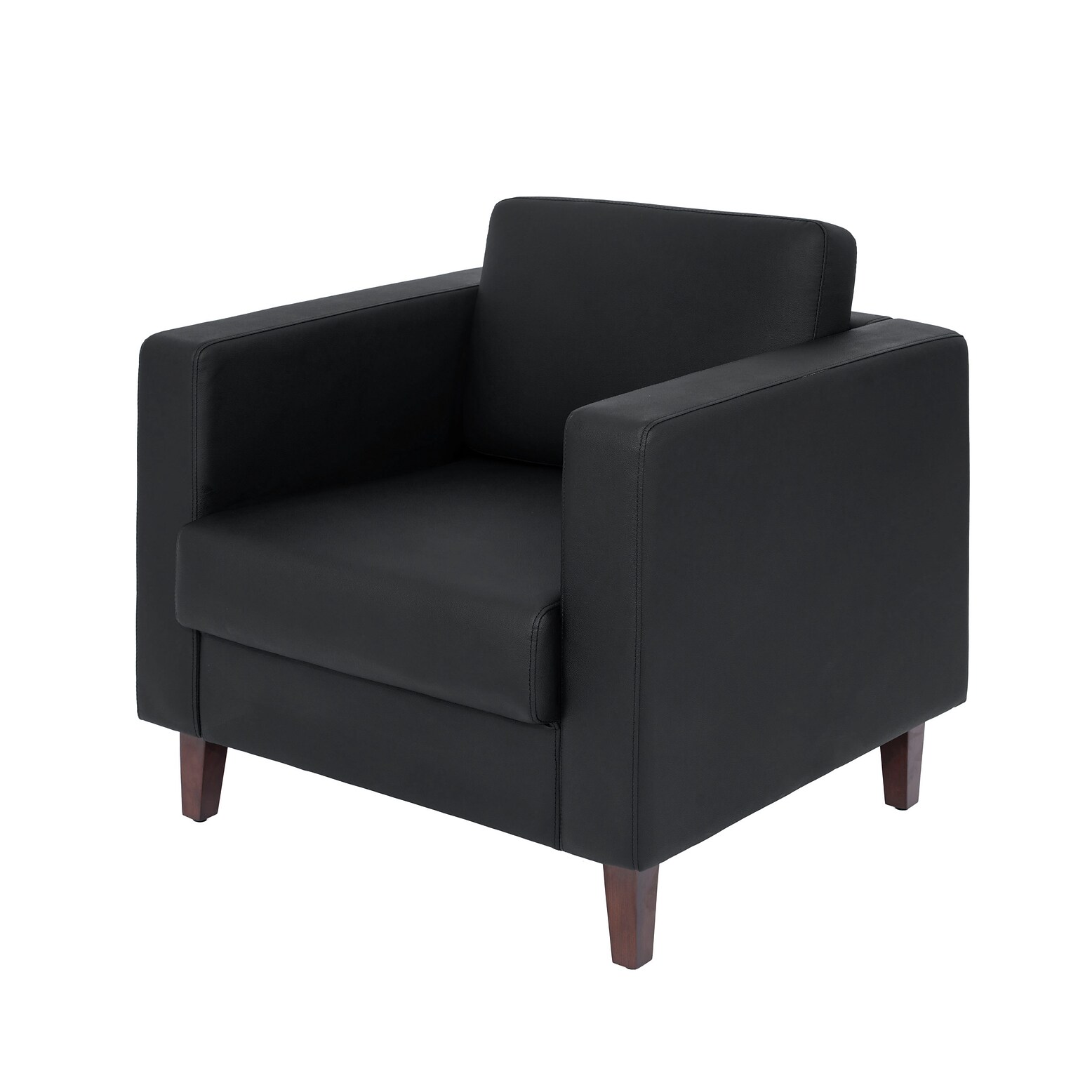 Flash Furniture Hercules Artemis LeatherSoft Reception Chair, Black (ZB89211SBLK)