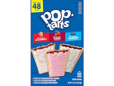 Pop-Tarts Toaster Pastries Variety Pack, 81.2 oz., 48/Box (3800022093)