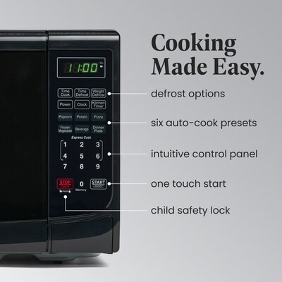 Farberware Classic 0.7 Cu. Ft. Countertop Microwave, Black (FMO07ABTBKA)