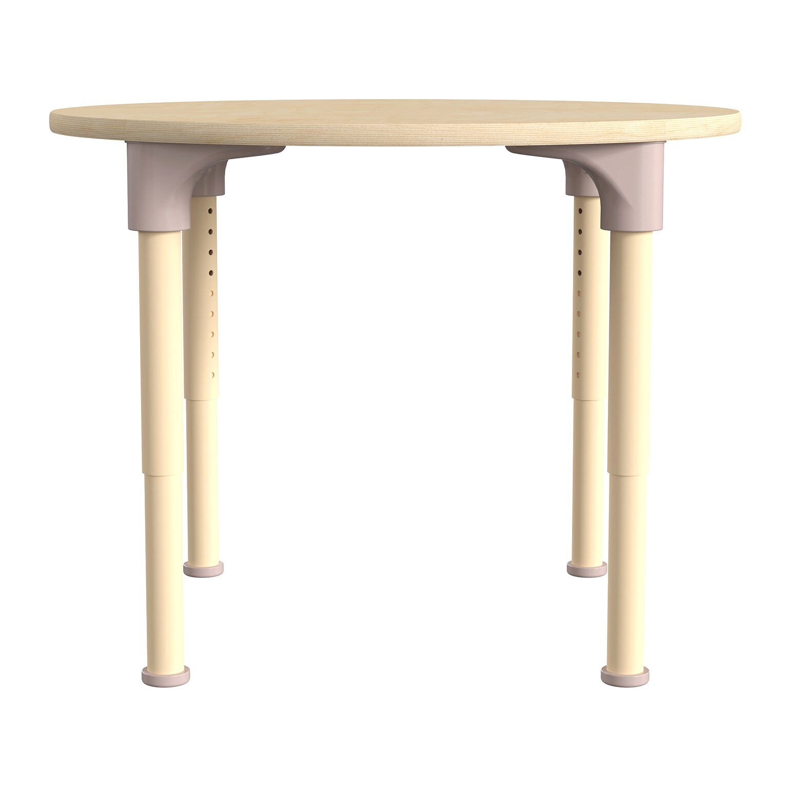 Flash Furniture Bright Beginnings Hercules 33 Round Table, Height Adjustable, Beech (MK-ME088021-GG)