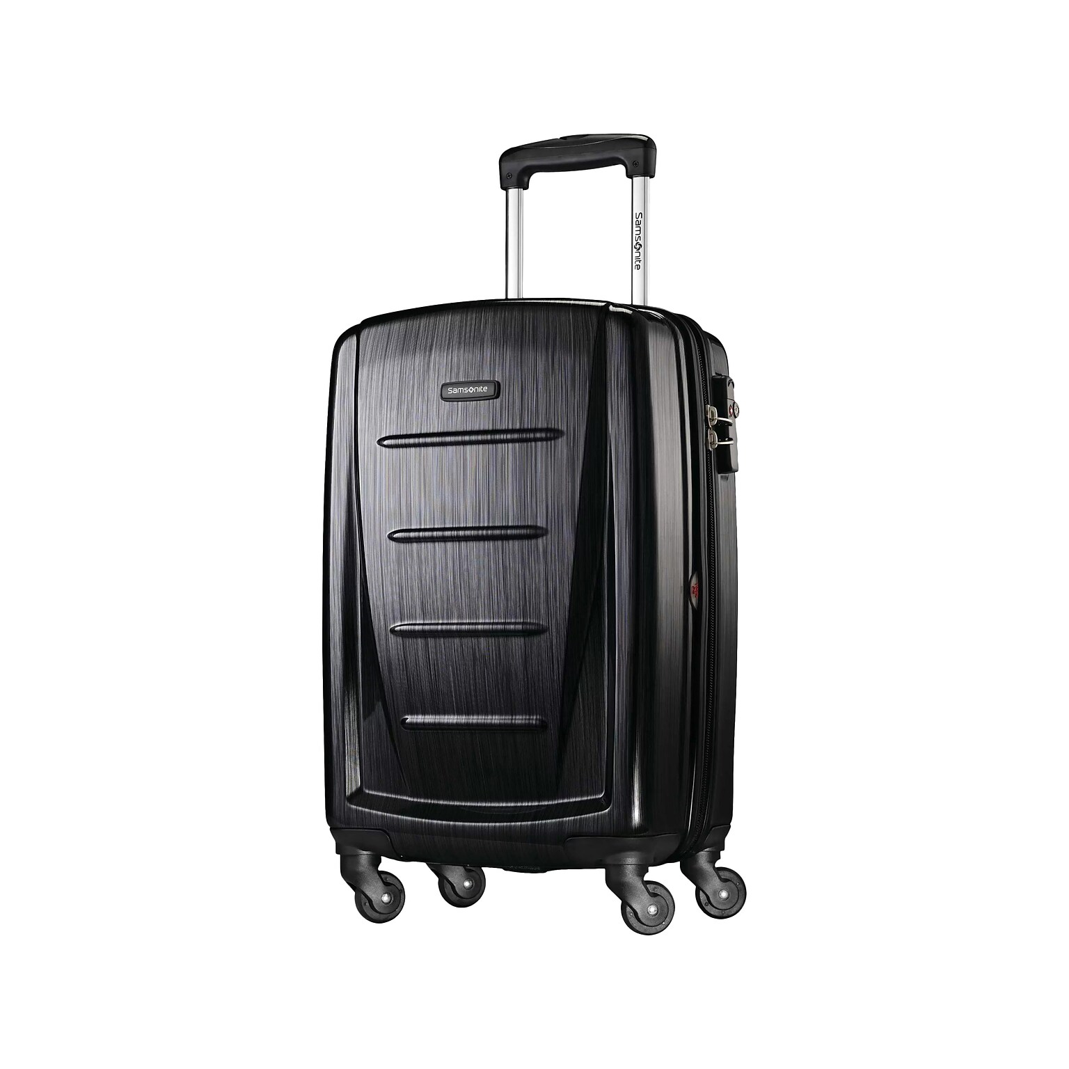 Samsonite Winfield 2 Fashion Polycarbonate Hardside Carry-On Spinner, Brushed Anthracite (56844-2849)