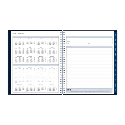 2026 Blue Sky Passages/Solid Navy 8" x 10" Monthly Personal Planner (148660-26)