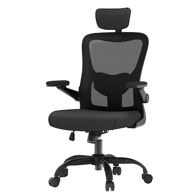 FlexiSpot Pro Comfort Swivel Computer and Desk Chair, Black (OC1BK-SD-DP)