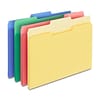 Staples File Folder, 1/3 Cut, Letter Size, Assorted Colors, 24/Pack (TR285130)