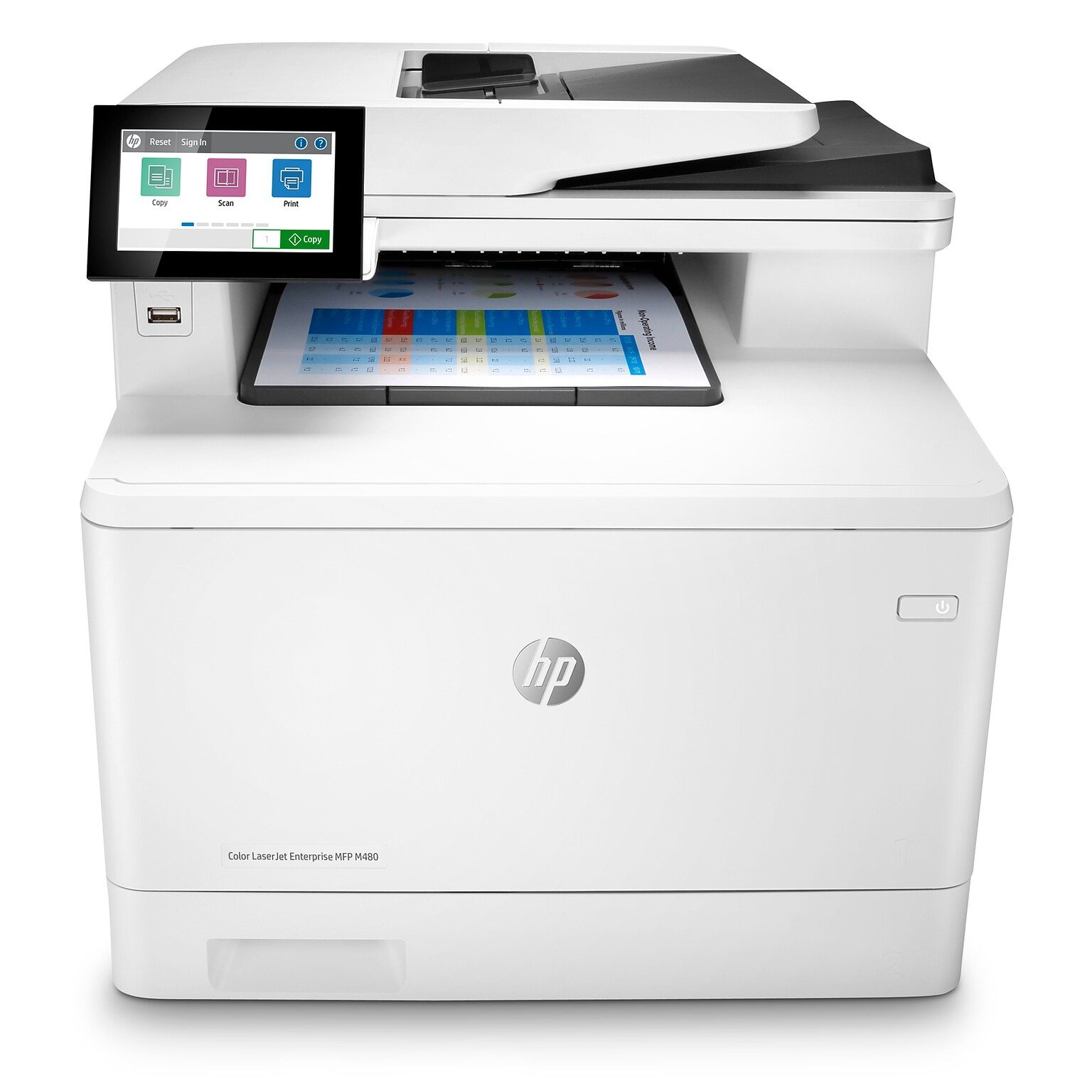 HP LaserJet Enterprise MFP M480f All-in-One Color Laser Printer 3QA55A#BGJ