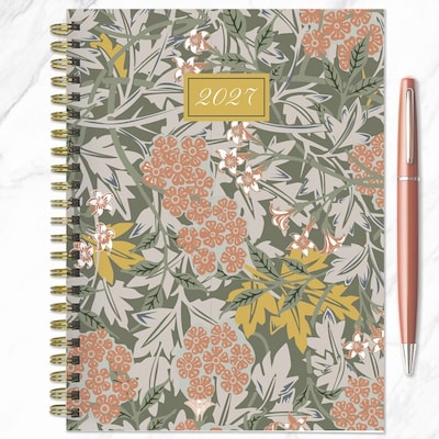 2027 TF Publishing Garden Bouquet 6.5" x 8"  Weekly & Monthly Standard Planner, Paperboard Cover, Multicolored (27-9222)