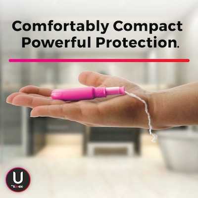 U by Kotex Click Super Compact Tampon, Unscented, 32/Pack (51584)