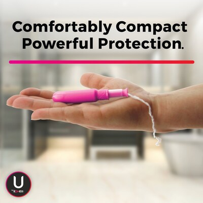 U by Kotex Click Super Compact Tampon, Unscented, 32/Pack (51584)