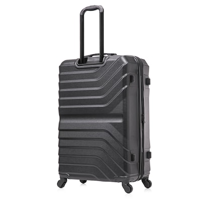InUSA Aurum 29.92" Hardside Suitcase, 4-Wheeled Spinner, TSA Checkpoint Friendly, Black (IUAUR00L-BLK)