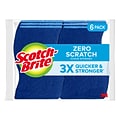 Scotch-Brite Non-Scratch Scrub Sponge, Blue, 6/Pack (526-5)