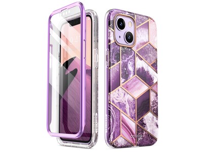 i-Blason Cosmo Marble Purple Case for iPhone 14 Plus (iPhone2022-6.7-Cosmo-SP-Ameth)