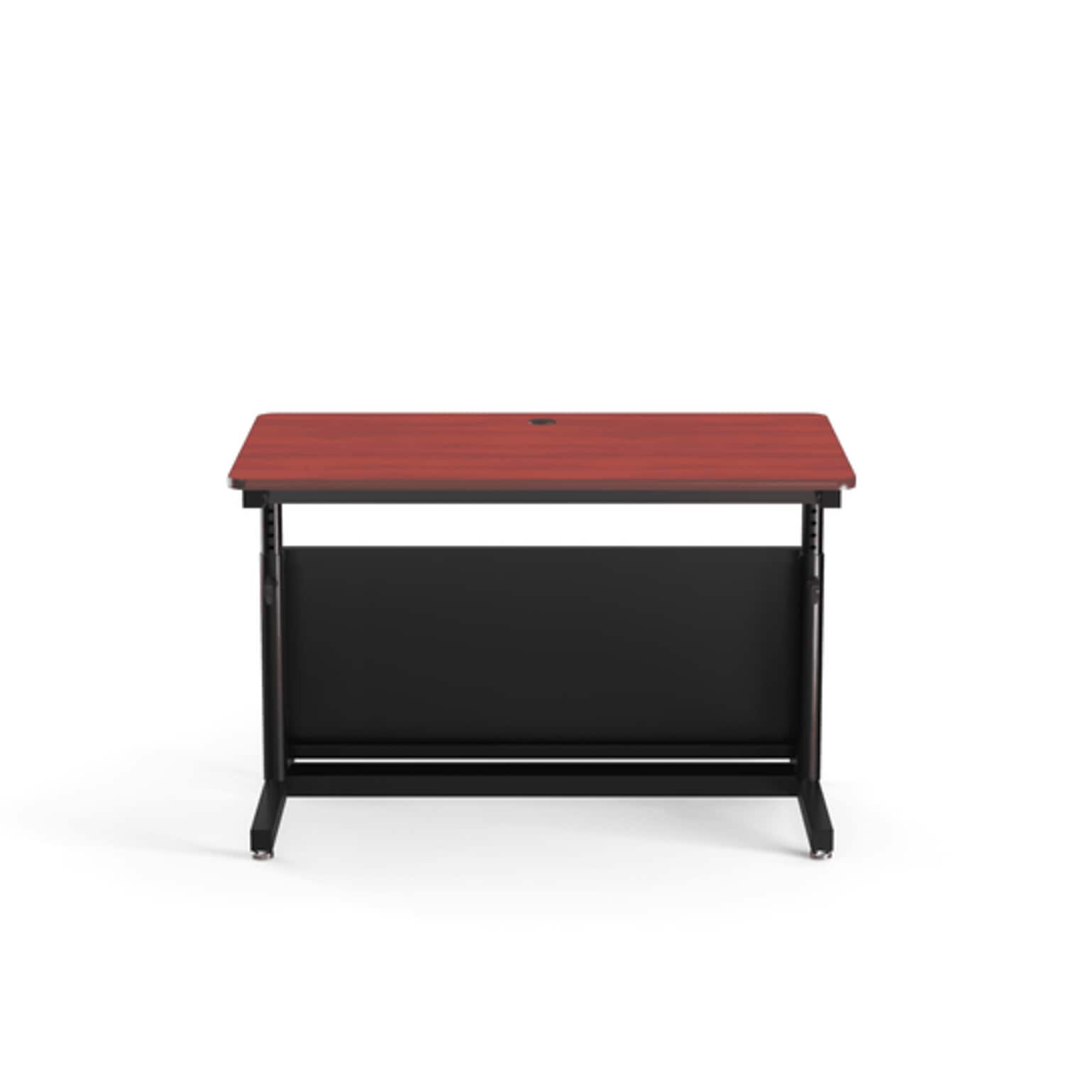 VersaDesk Deluxe 48W Manual Adjustable Standing Computer Table, Cherry/Black (CTL4830-BC)