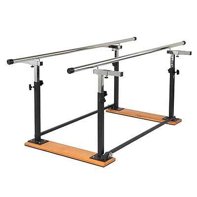 Viva Comfort 7 ft. Foldable Physical Therapy Parallel Bars with Adjustable Height, 350 lbs. Capacity, Black (ADI905-01-MK)