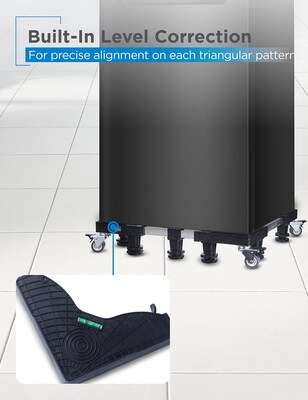 Black + Decker Multi-Functional Mobile Base Stand with 4 Locking Caster Wheels, Black (BWS24)