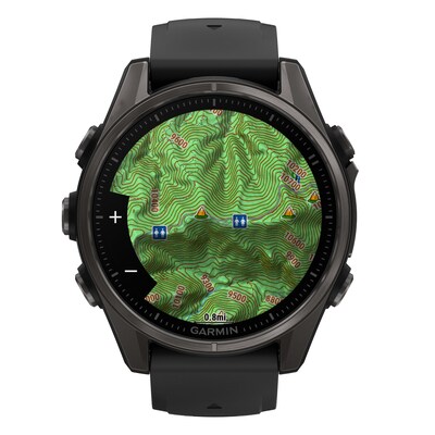 Garmin fenix 8 Smart Watch, 43 mm, Carbon Gray & Black (GRM0290320)