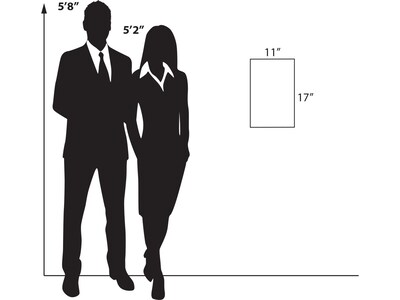 Azar Sign Holder, 11" x 17", Vertical, Wall Mounted, Clear Acrylic, 2/Pack (129932-2PK)
