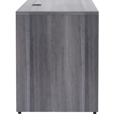 Lorell Essentials 70.9"W Desk, Weathered Charcoal (LLR69552)