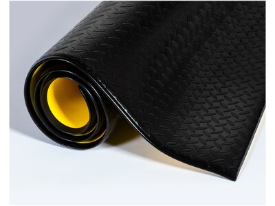 Crown Mats Wear-Bond Tuff-Spun Anti-Fatigue Mat, 36 x 144, Black (WB 0312KD)