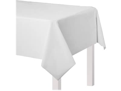 Amscan Party Table Cover, Frosty White, 2/Pack (579592.08)